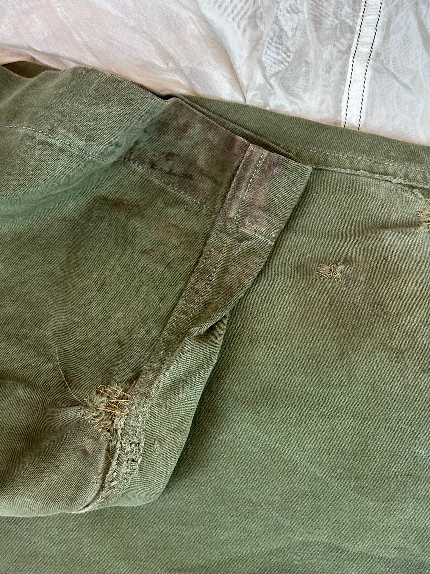 1952 Pattern Satin Trousers Size 8