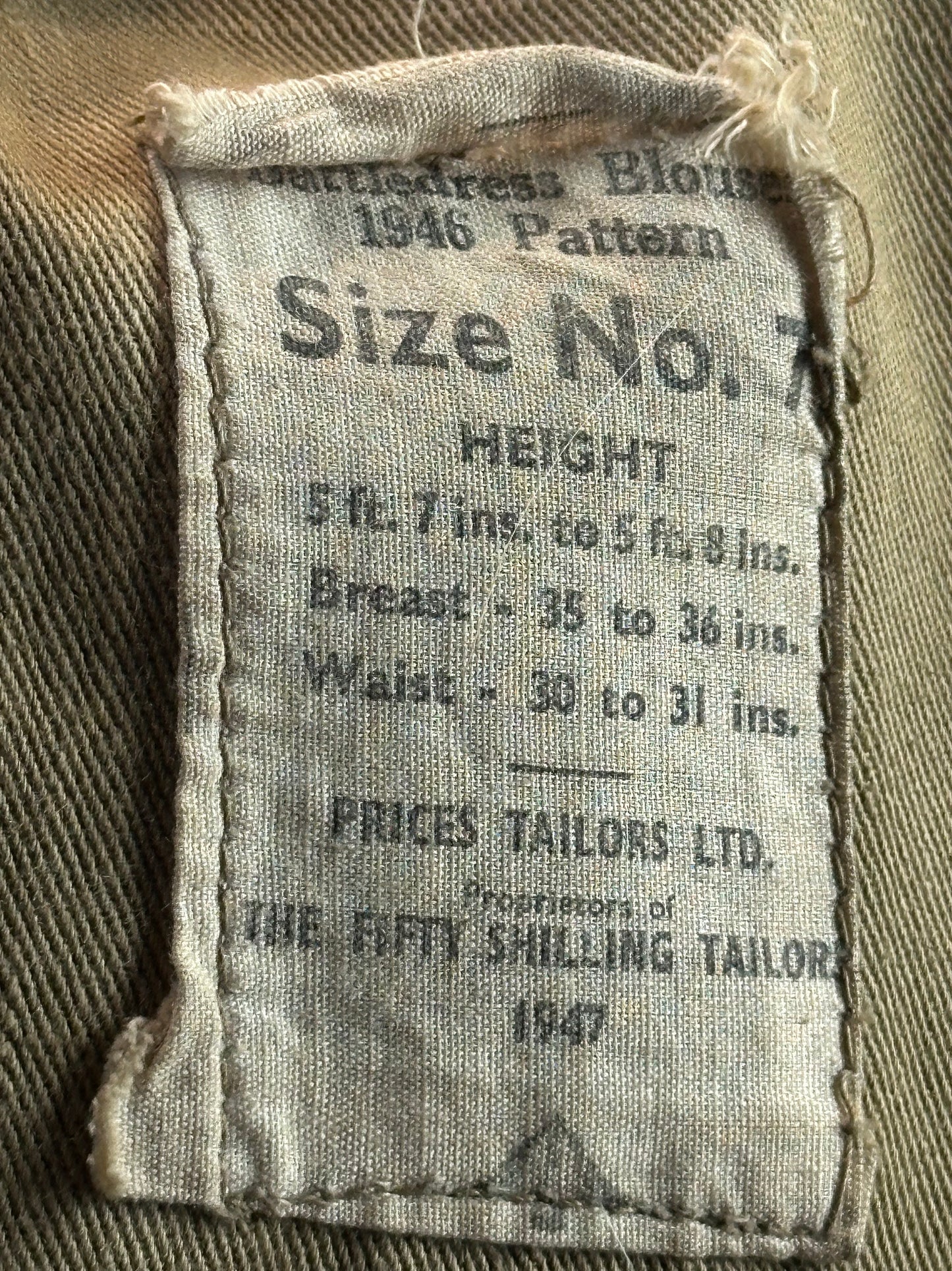 1946 Ptn Battledress Sherwood Foresters