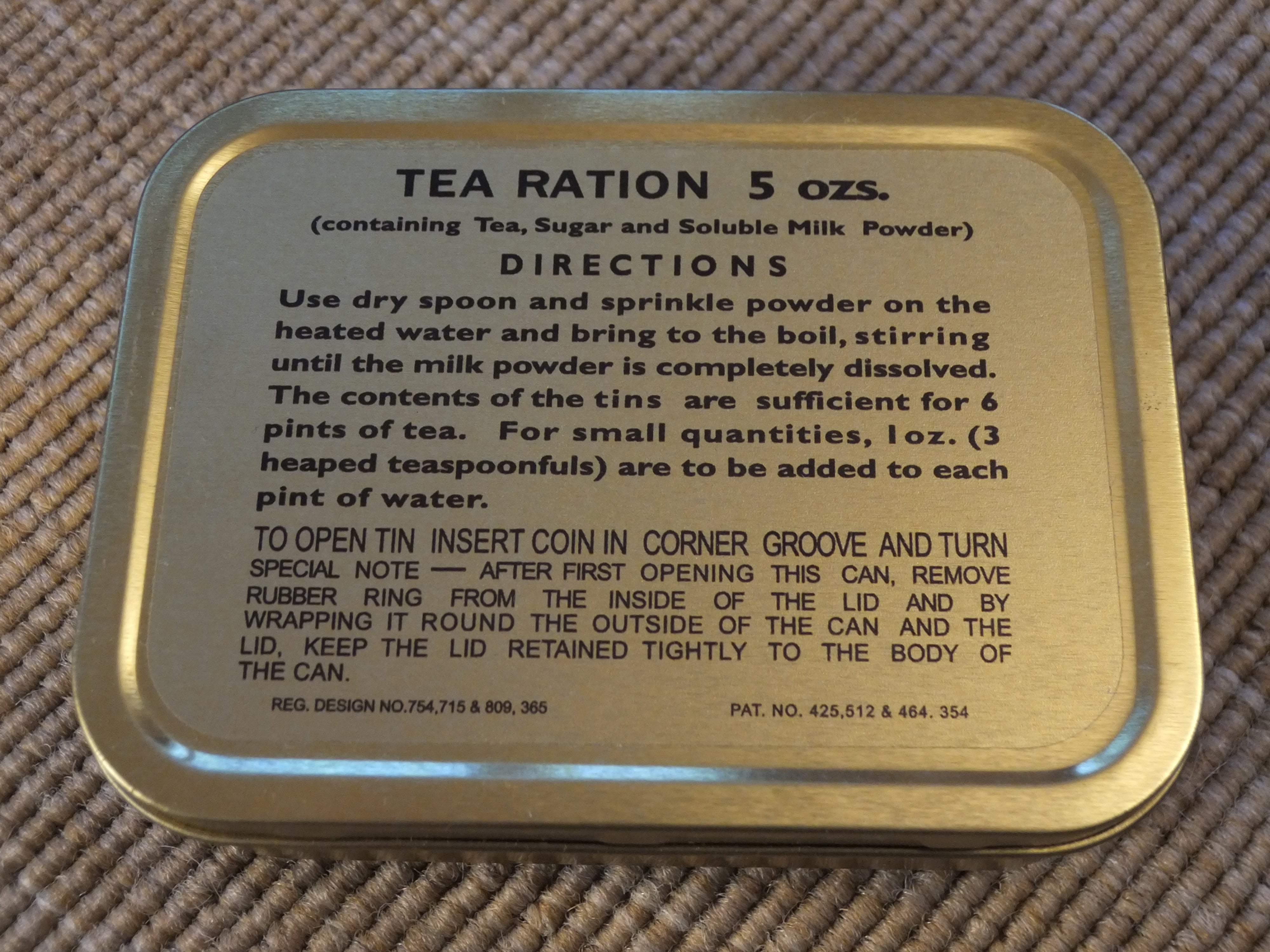 Tea Ration Tin – Old Time Design Company